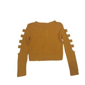 Serendipity by Victoria yellow Long Sleeve women's Sweater size Large.
